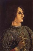 Pollaiuolo, Piero Portrat of Galeas-Maria Sforza oil painting artist